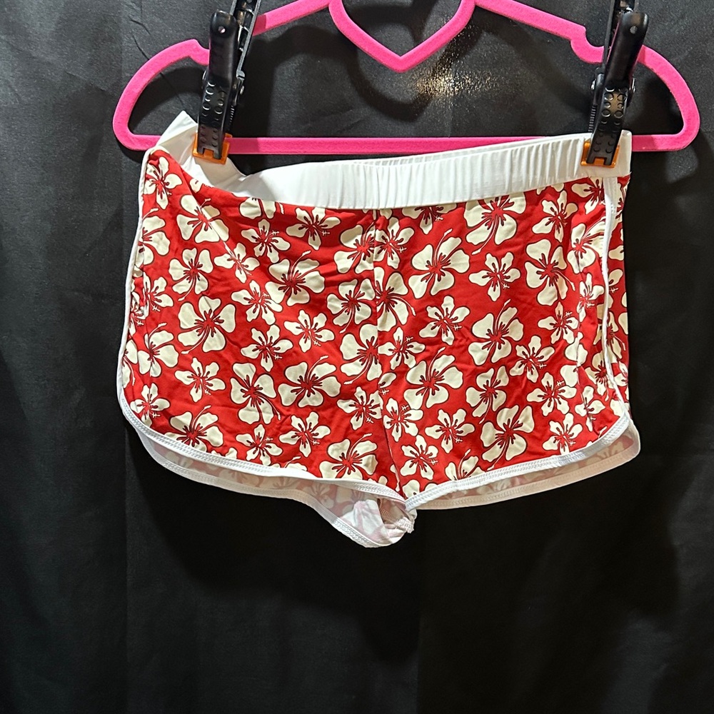 FP Movement by Free People Red Floral Swim Shorts